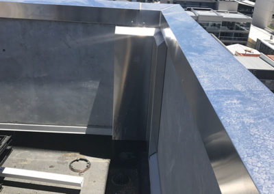 parapet cap flashings in aluminium