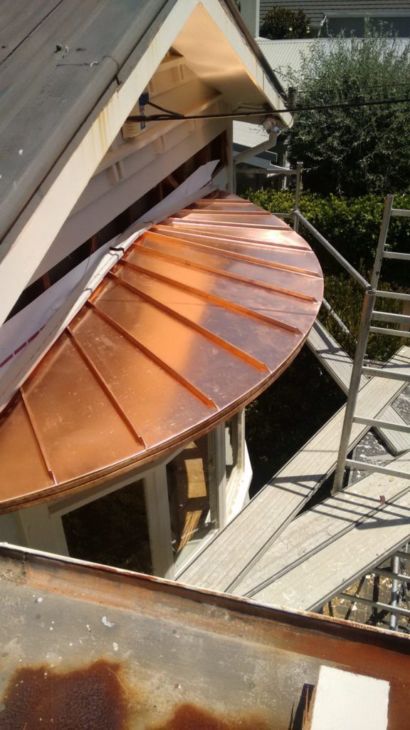 Copper Standing Seam Roof